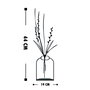 Aberto Design Flowerpot - 3 Objeto decorativo de metal Negro